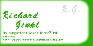 richard gimpl business card